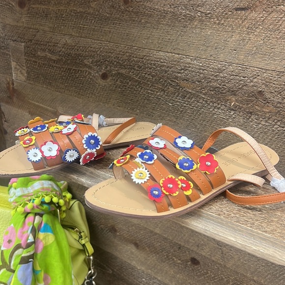 Chase And Chloe Floral Sandals Size 8 - Picture 3 of 5